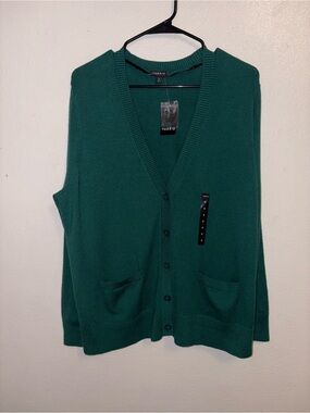 Torrid Dark Green Cardigan NWT